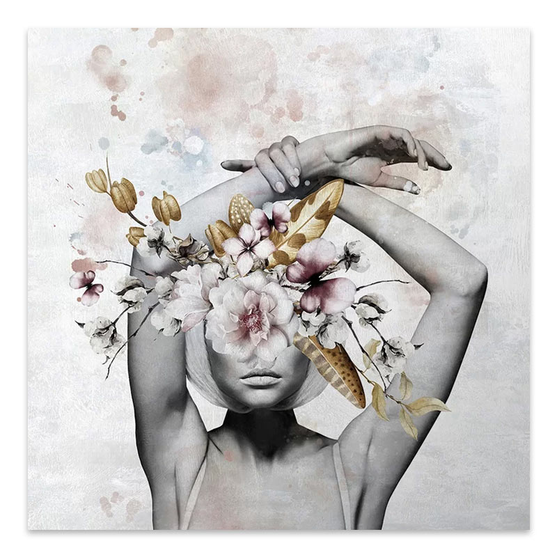 Πίνακας σε καμβά "Hidden Face" ψηφιακής εκτύπωσης