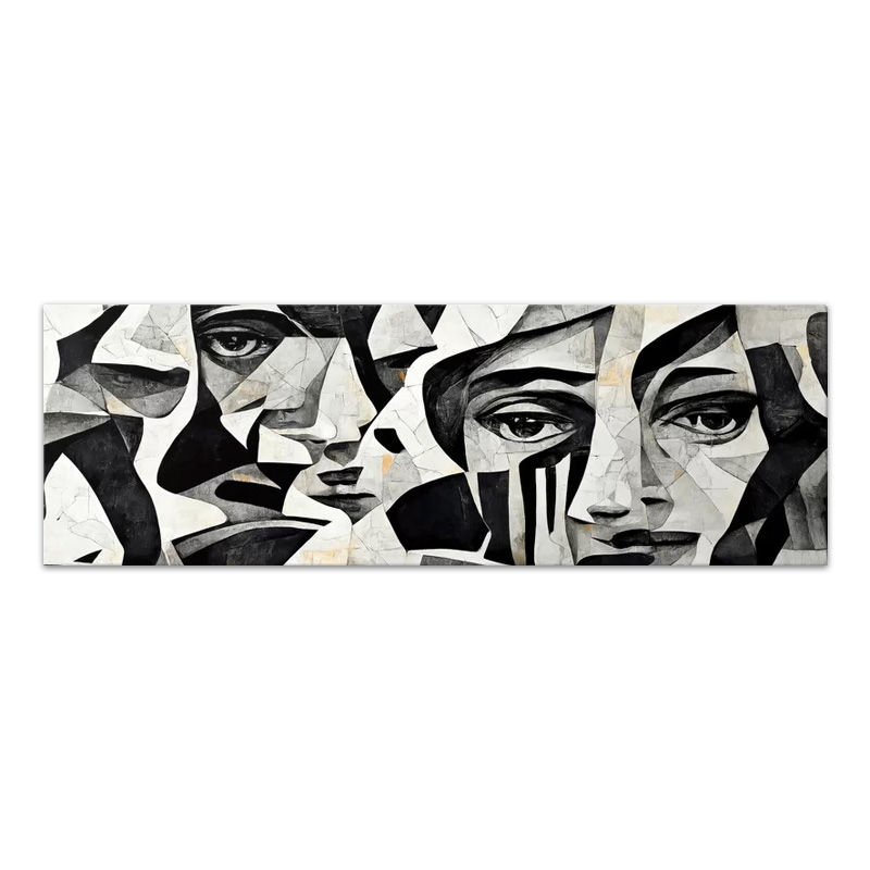 Πίνακας σε καμβά "Abstract Faces" ψηφιακής εκτύπωσης
