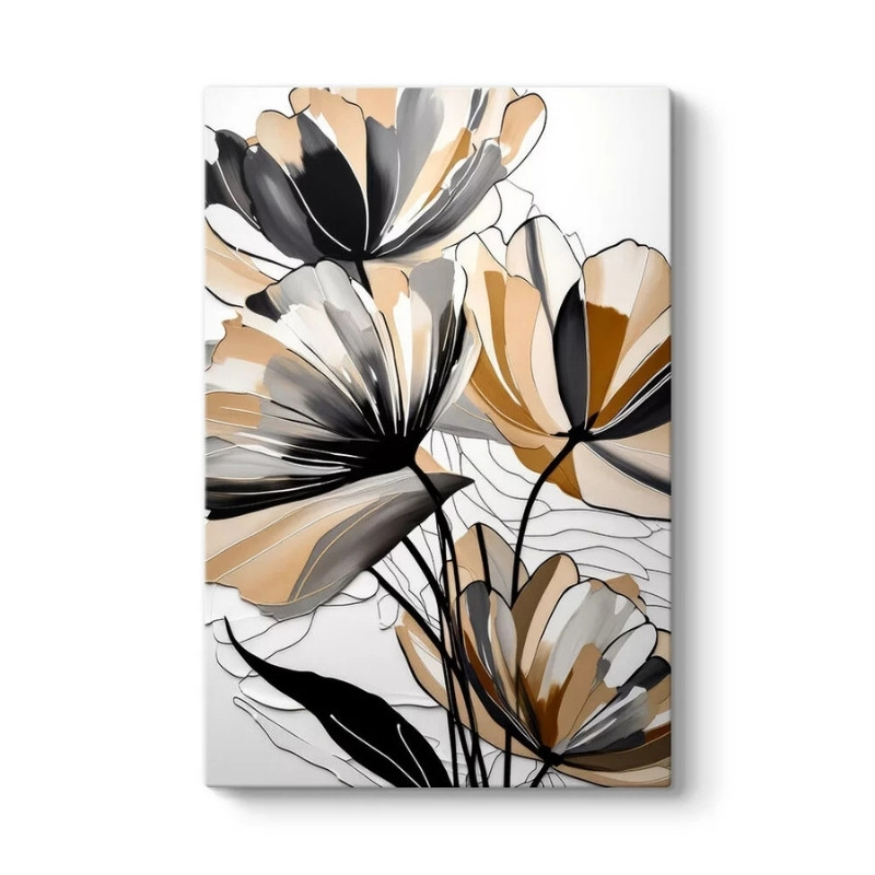 Πίνακας σε καμβά "Pastel Flower" ψηφιακής εκτύπωσης