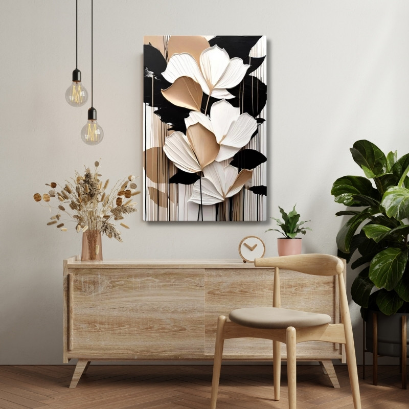 Πίνακας σε καμβά "Abstract Flower" ψηφιακής εκτύπωσης 2