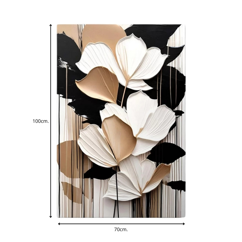 Πίνακας σε καμβά "Abstract Flower" ψηφιακής εκτύπωσης 3