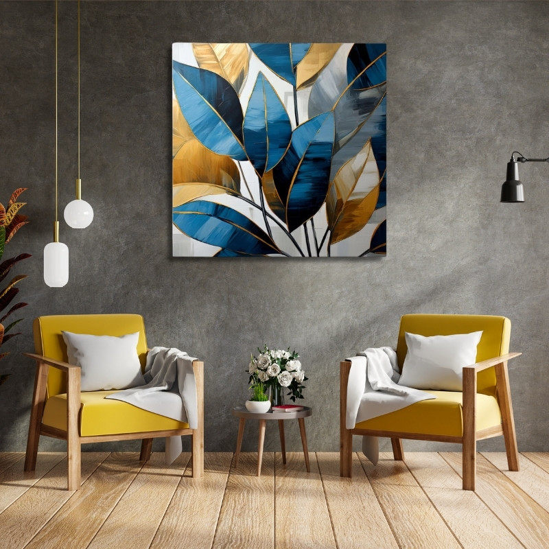 Πίνακας σε καμβά "Botanical Leaves" ψηφιακής εκτύπωσης 2