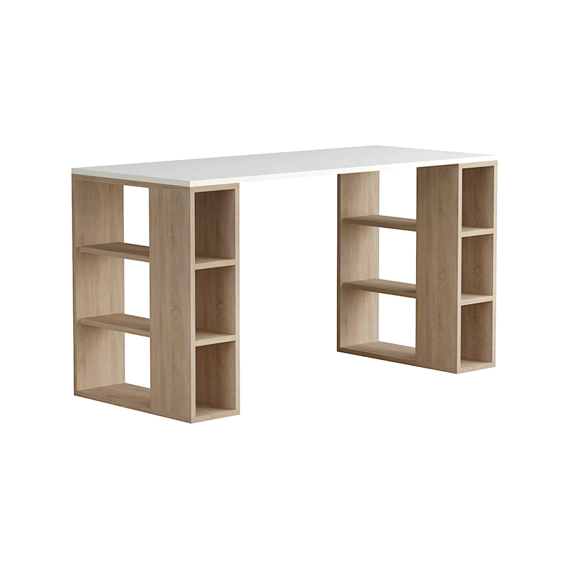 Γραφείο εργασίας χρώμα λευκό - oak 2