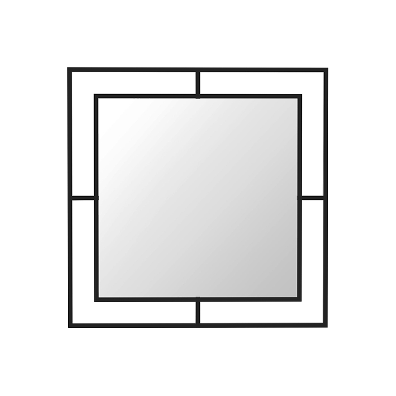 Καθρέπτης τοίχου αλουμινίου χρώμα μαύρο 2