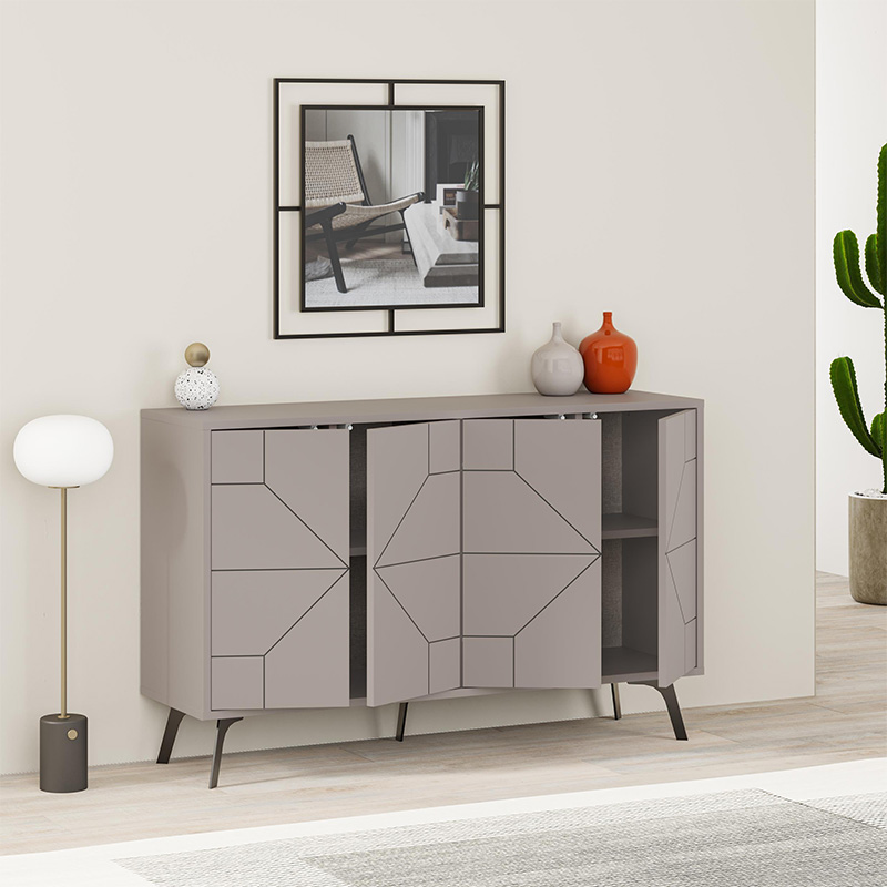 Μπουφές χρώμα ανοιχτή μόκα 2