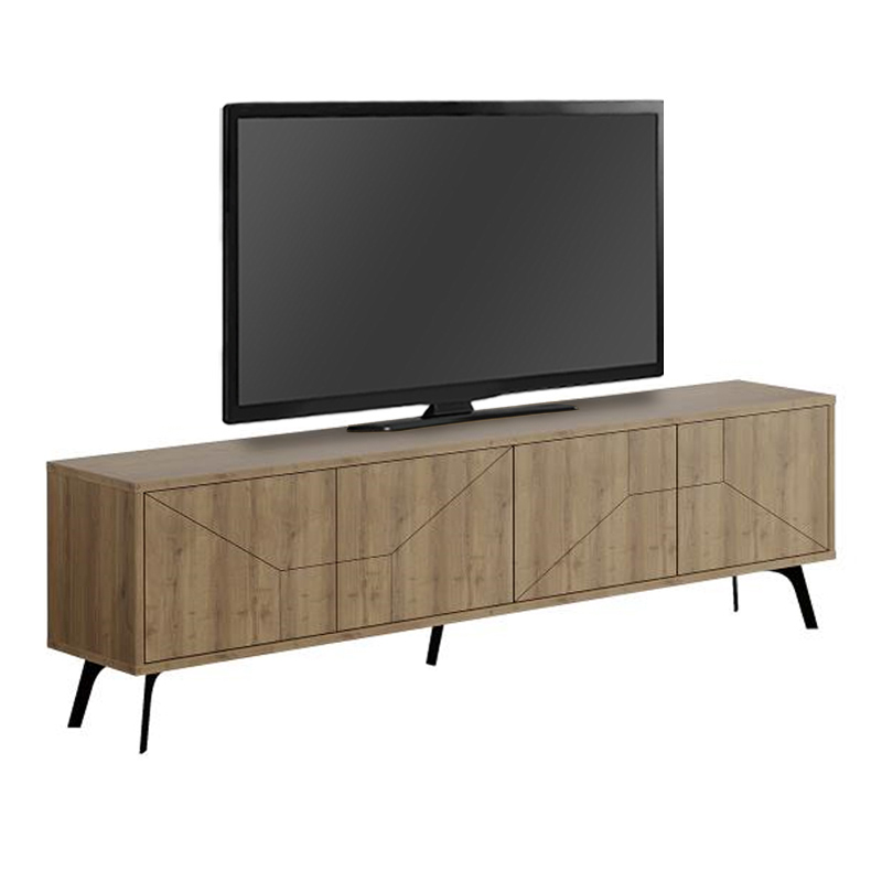 Έπιπλο τηλεόρασης χρώμα ανοιχτό καρυδί 5