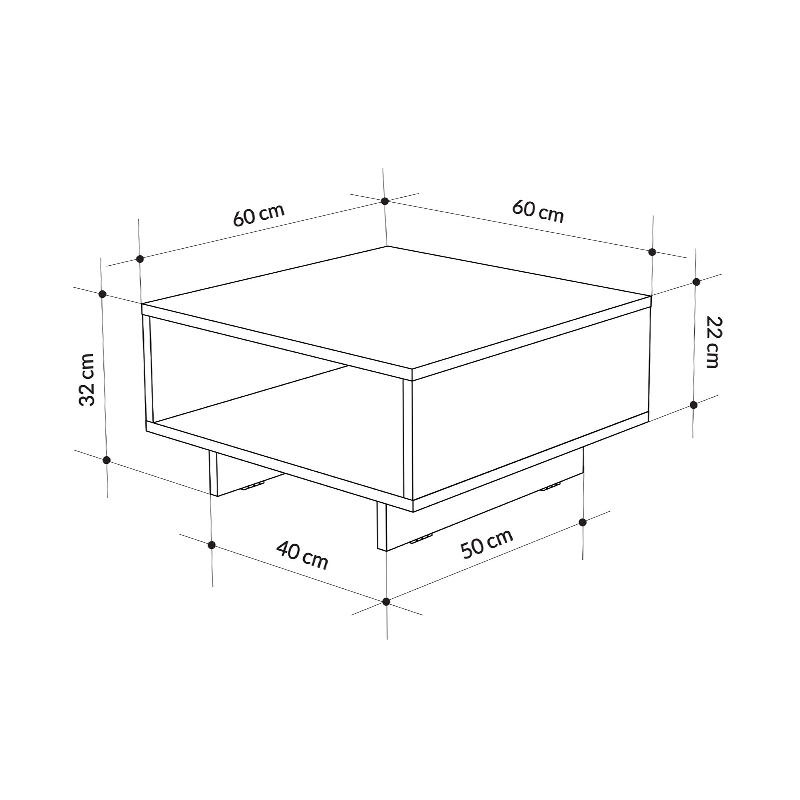 Τραπεζάκι σαλονιού χρώμα ανθρακί 7