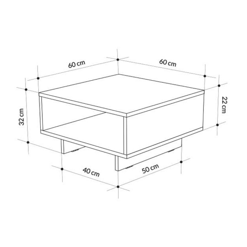 Τραπεζάκι σαλονιού χρώμα λευκό 6