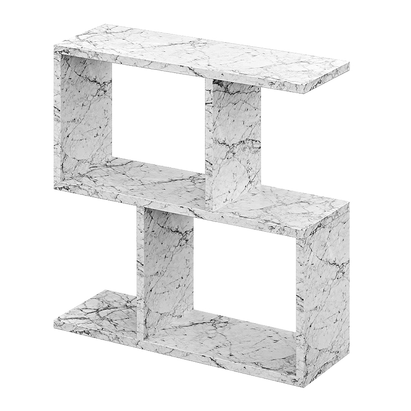 Τραπεζάκι βοηθητικό χρώμα λευκό εφέ μαρμάρου 4