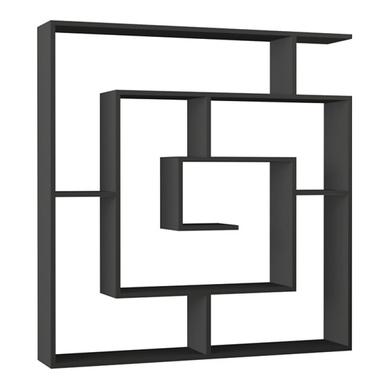 Βιβλιοθήκη χρώμα ανθρακί 4