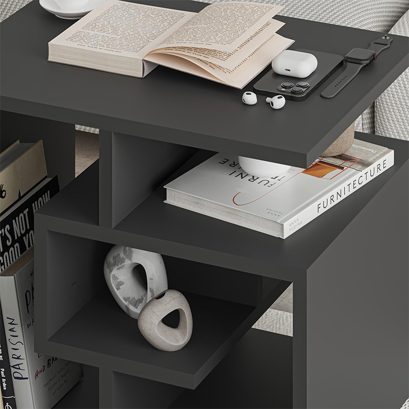 Τραπεζάκι βοηθητικό χρώμα ανθρακί 3