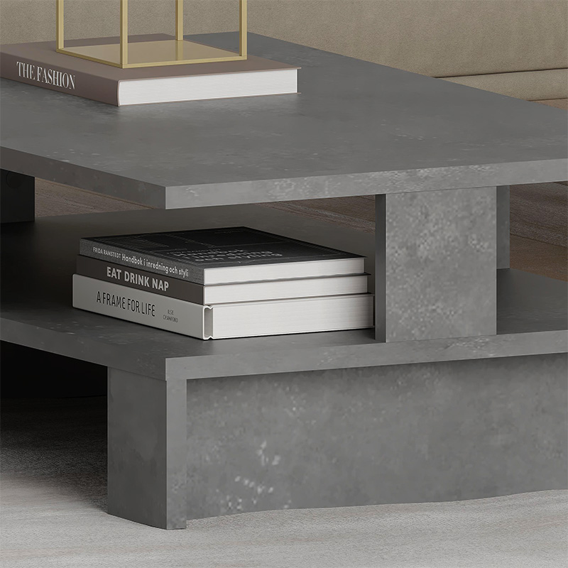 Τραπεζάκι σαλονιού χρώμα γκρι ρετρό 3