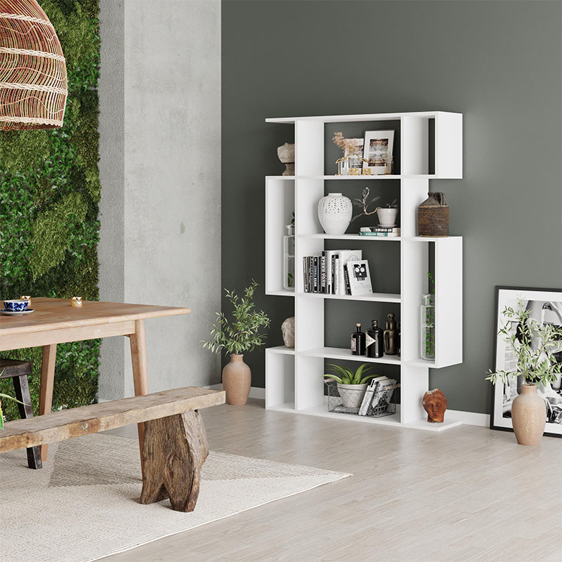 Βιβλιοθήκη χρώμα λευκό 3