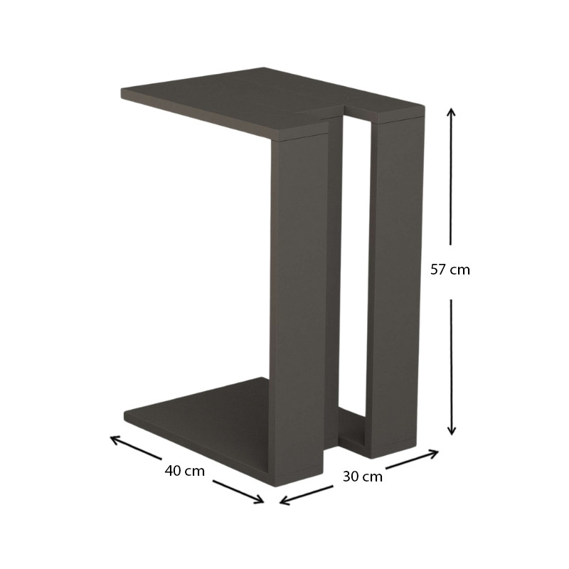 Τραπεζάκι βοηθητικό χρώμα ανθρακί 4