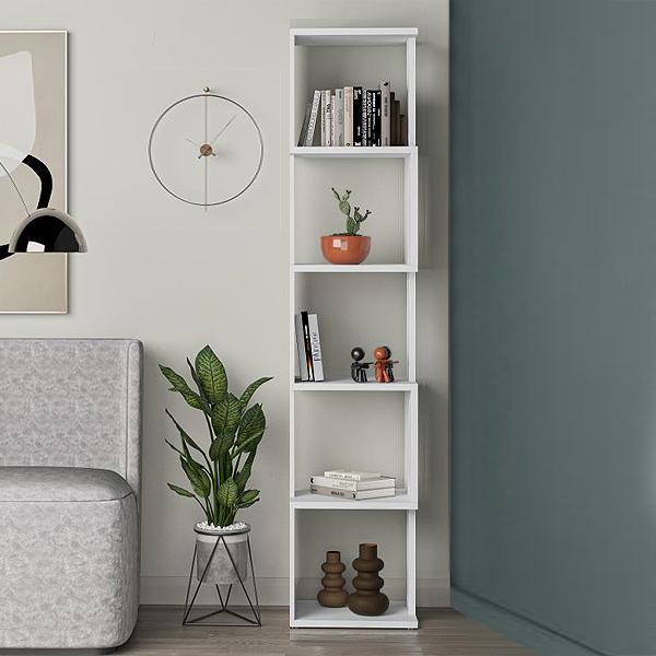 Βιβλιοθήκη χρώμα λευκό 2