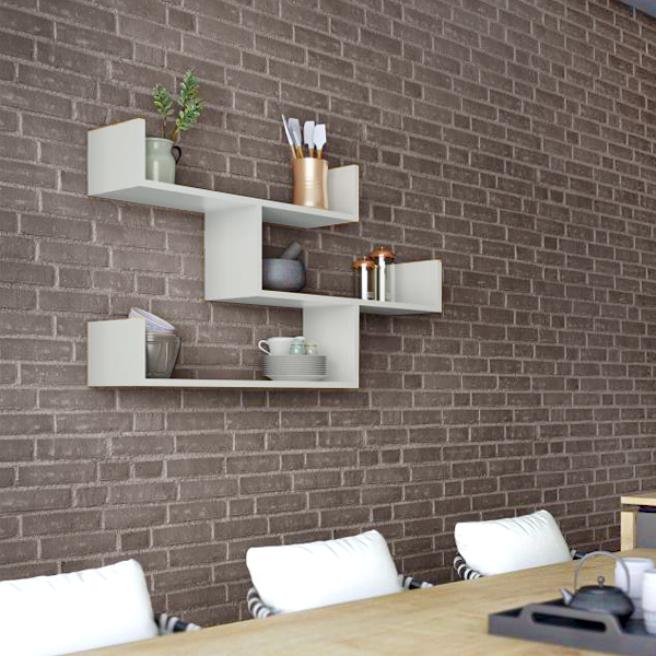 Ραφιέρα τοίχου χρώμα λευκό 2