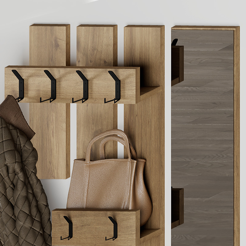 Έπιπλο εισόδου χρώμα ανοιχτό καρυδί 4