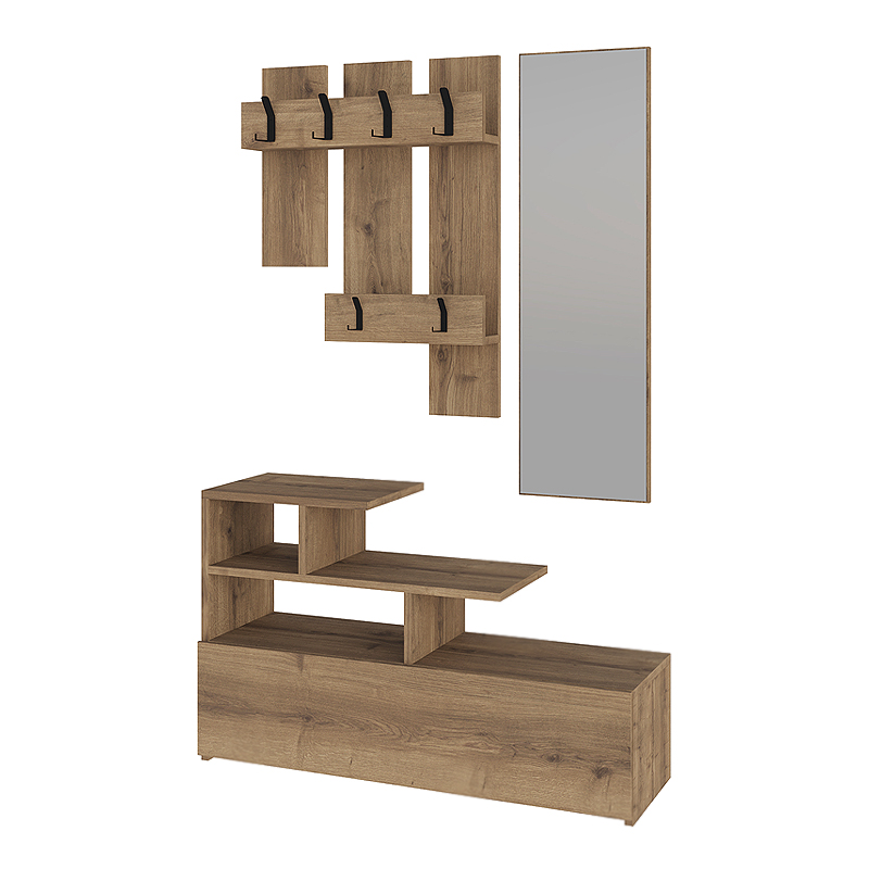 Έπιπλο εισόδου χρώμα ανοιχτό καρυδί 5