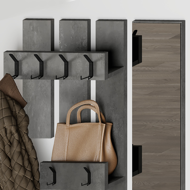 Έπιπλο εισόδου χρώμα γκρι ρετρό 4