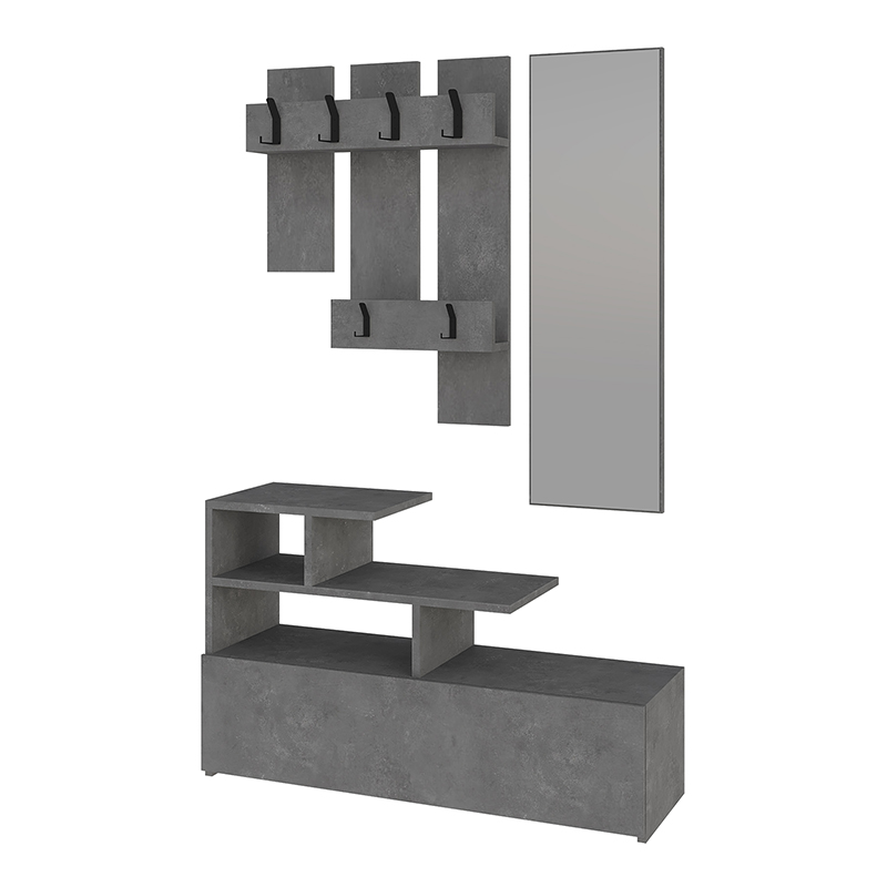 Έπιπλο εισόδου χρώμα γκρι ρετρό 5