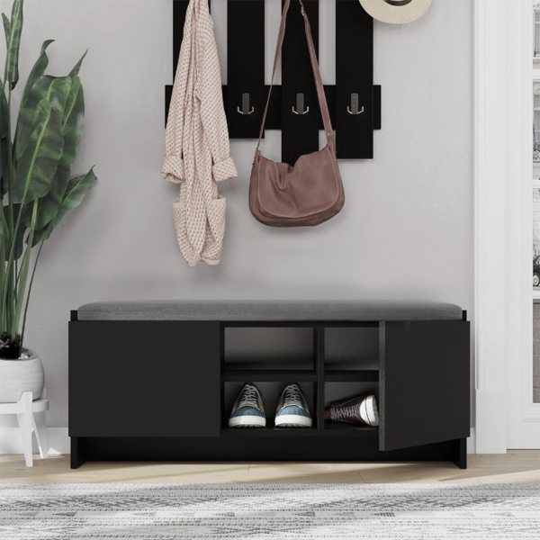 Παπουτσοθήκη χρώμα μαύρο 2