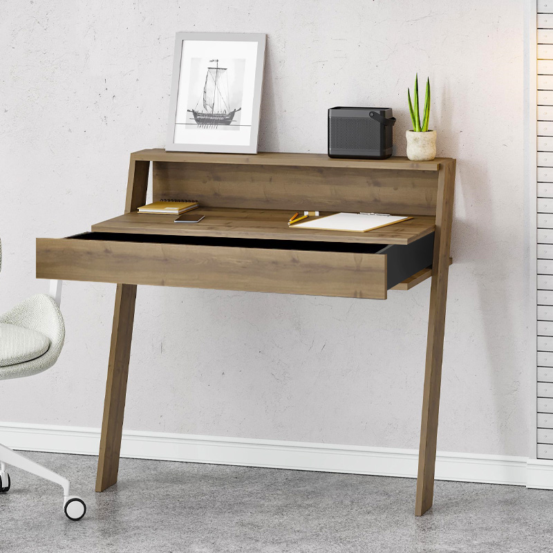 Γραφείο εργασίας χρώμα ανοιχτό καρυδί 2