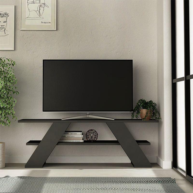 Έπιπλο τηλεόρασης χρώμα ανθρακί 2