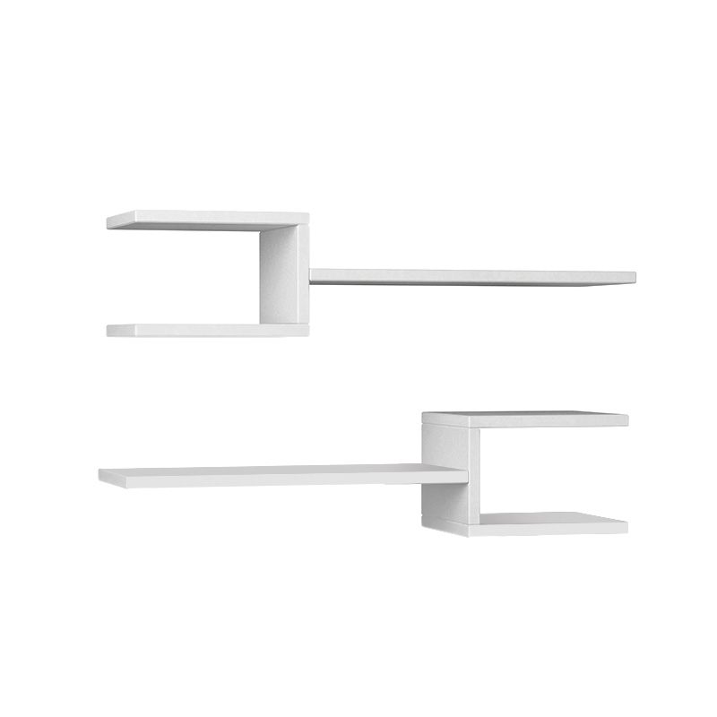 Ραφιέρα τοίχου 2 τεμαχίων χρώμα λευκό 2