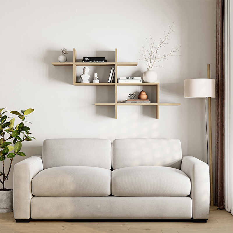 Ραφιέρα τοίχου χρώμα oak 2