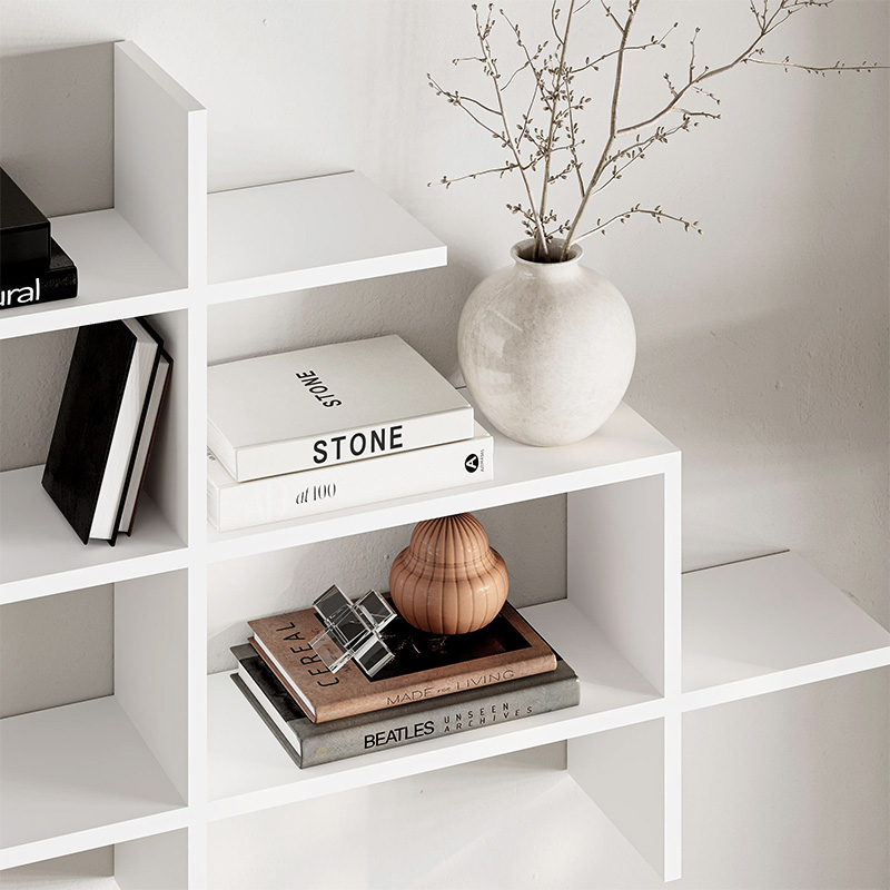 Ραφιέρα τοίχου χρώμα λευκό 3