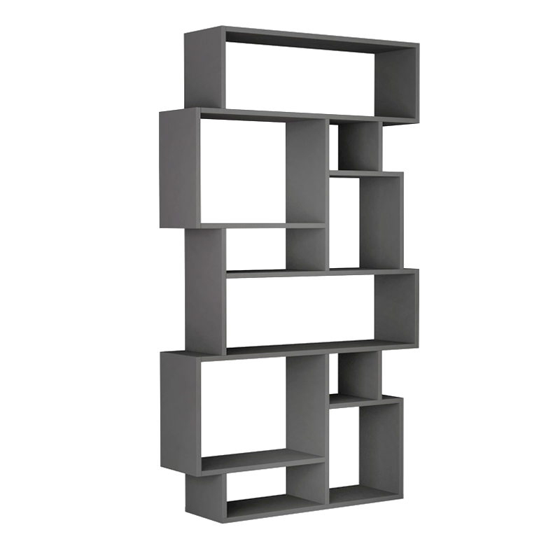 Βιβλιοθήκη χρώμα ανθρακί 5