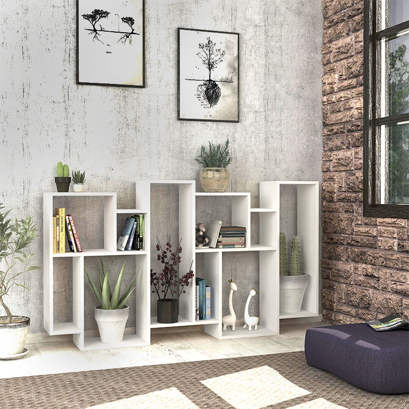 Βιβλιοθήκη χρώμα λευκό 4