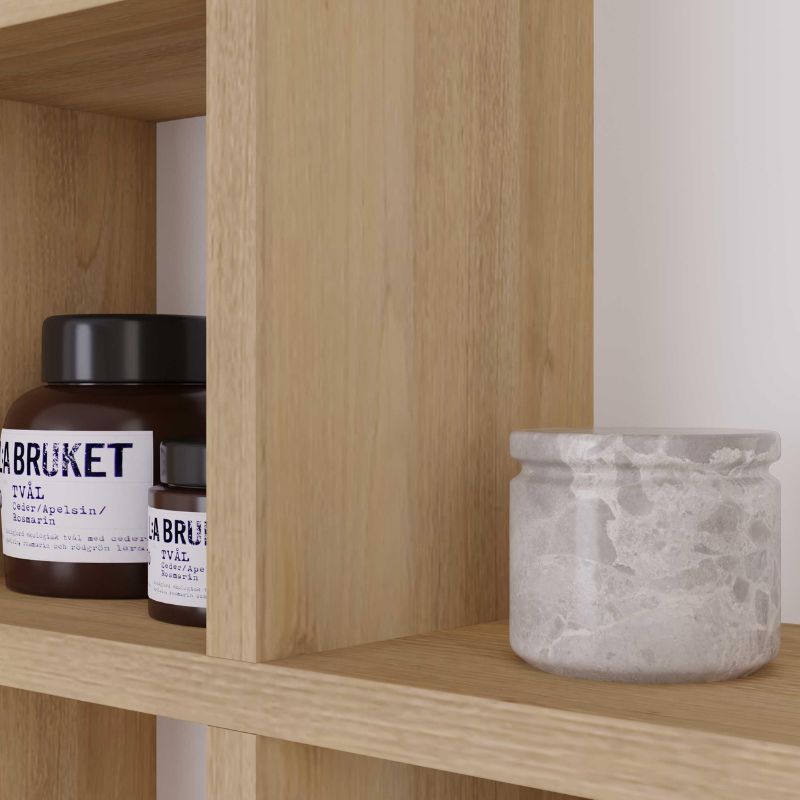 Τουαλέτα με καθρέπτη χρώμα λευκό - oak 5