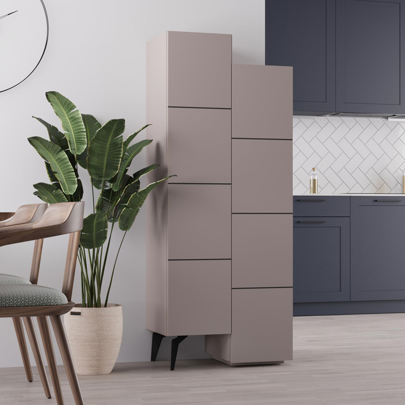 Ντουλάπι κουζίνας/μπάνιου - Παπουτσοθήκη χρώμα ανοιχτή μόκα