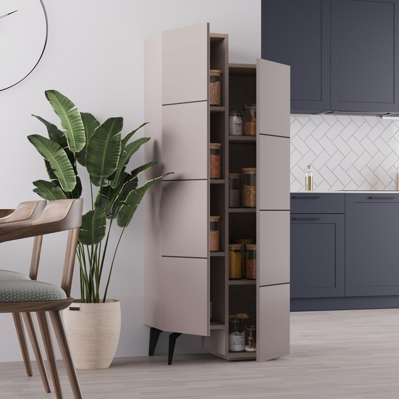 Ντουλάπι κουζίνας/μπάνιου - Παπουτσοθήκη χρώμα ανοιχτή μόκα 2