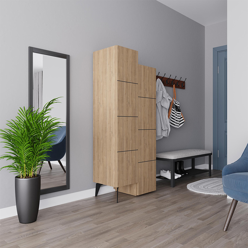 Ντουλάπι κουζίνας/μπάνιου - Παπουτσοθήκη χρώμα oak 4