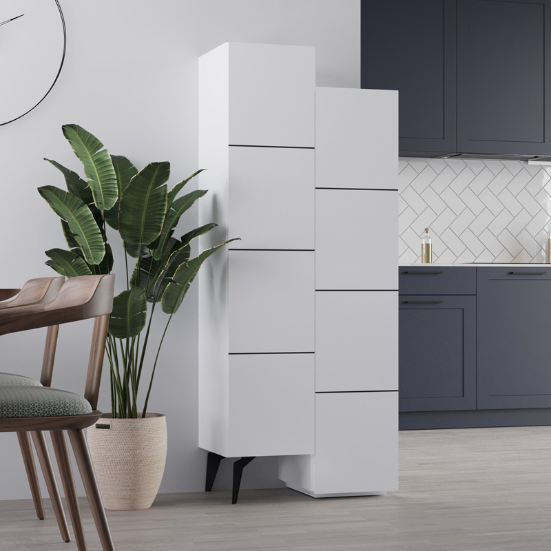 Ντουλάπι κουζίνας/μπάνιου - Παπουτσοθήκη χρώμα λευκό