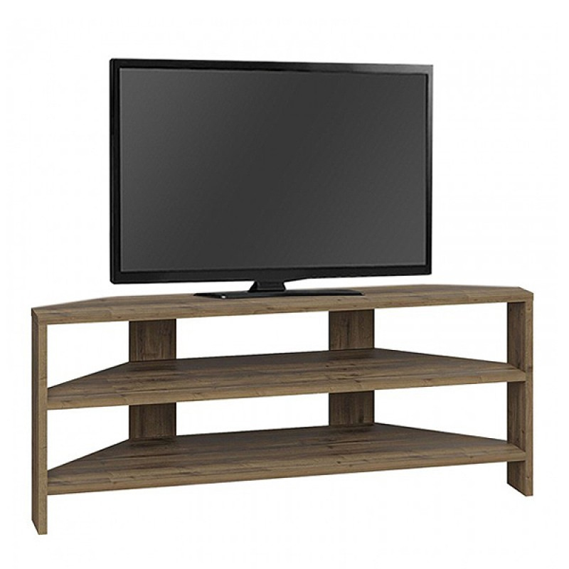 Έπιπλο τηλεόρασης γωνιακό χρώμα ανοιχτό καρυδί 3