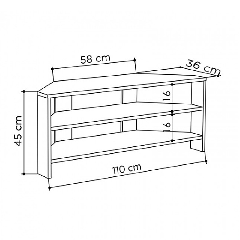 Έπιπλο τηλεόρασης γωνιακό χρώμα 5