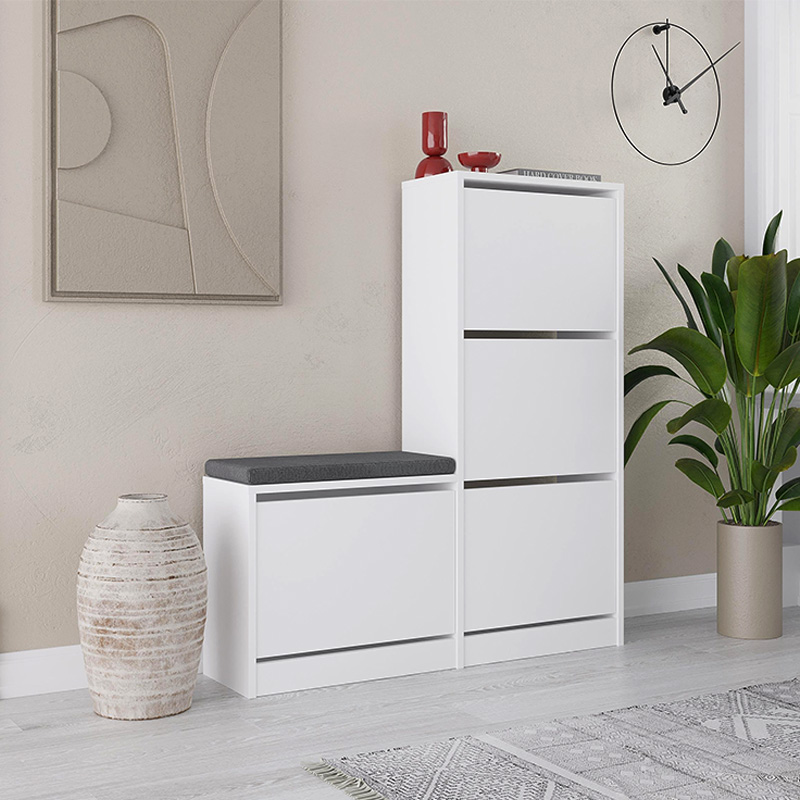 Παπουτσοθήκη χρώμα λευκό