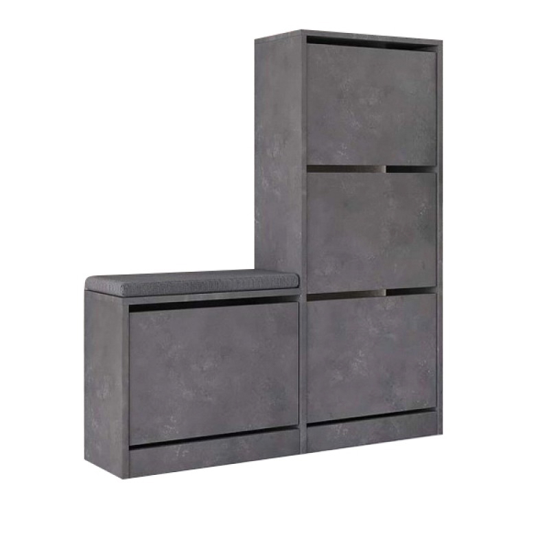 Παπουτσοθήκη χρώμα γκρι ρετρό 5