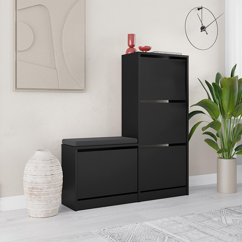 Παπουτσοθήκη χρώμα μαύρο