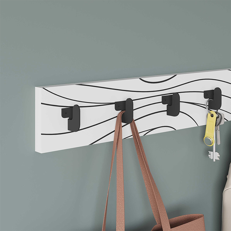 Κρεμάστρα τοίχου χρώμα λευκό 3