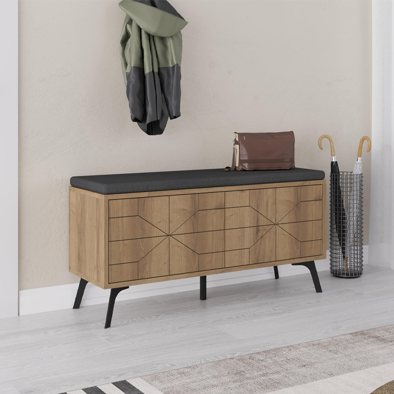 Παπουτσοθήκη χρώμα ανοιχτό καρυδί