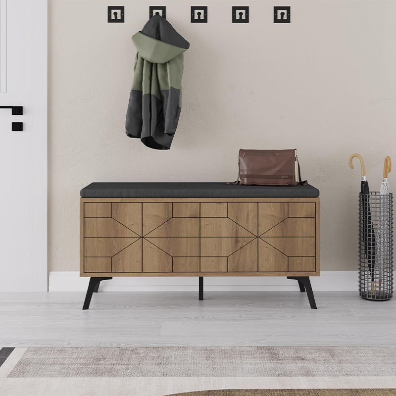 Παπουτσοθήκη χρώμα ανοιχτό καρυδί 3