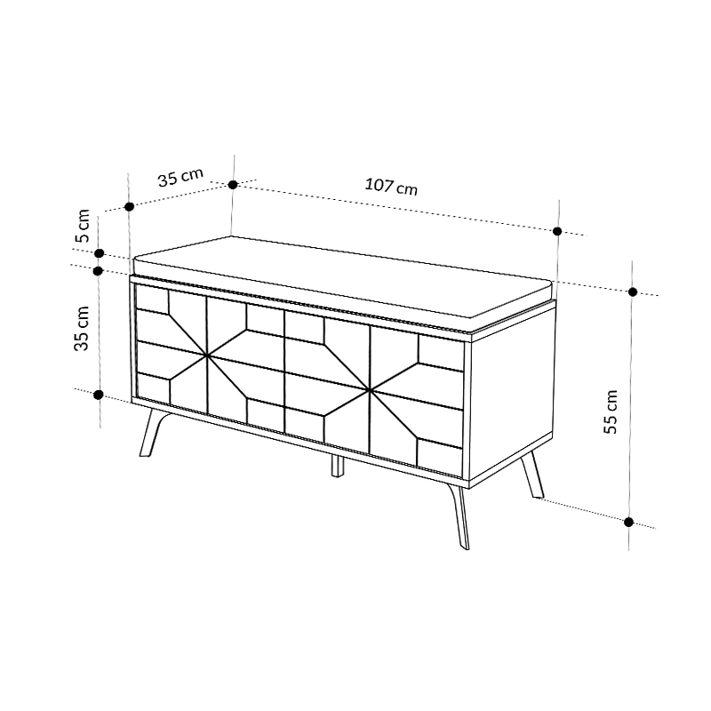 Παπουτσοθήκη χρώμα ανοιχτό καρυδί 6