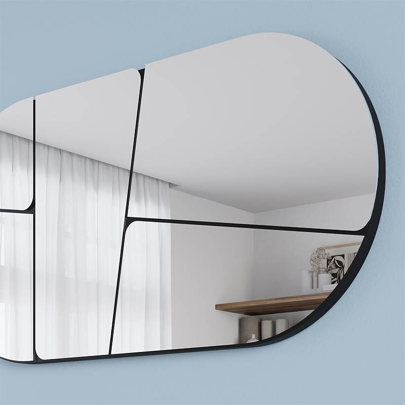 Καθρέπτης τοίχου χρώμα μαύρο 3