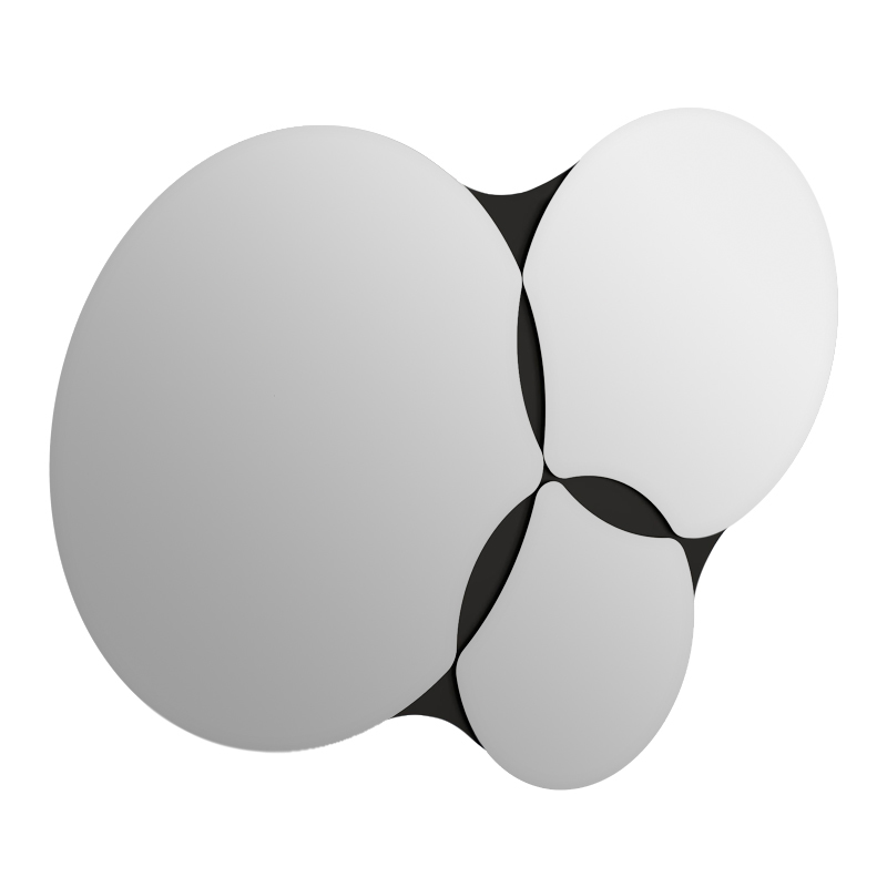 Καθρέπτης τοίχου χρώμα μαύρο 4