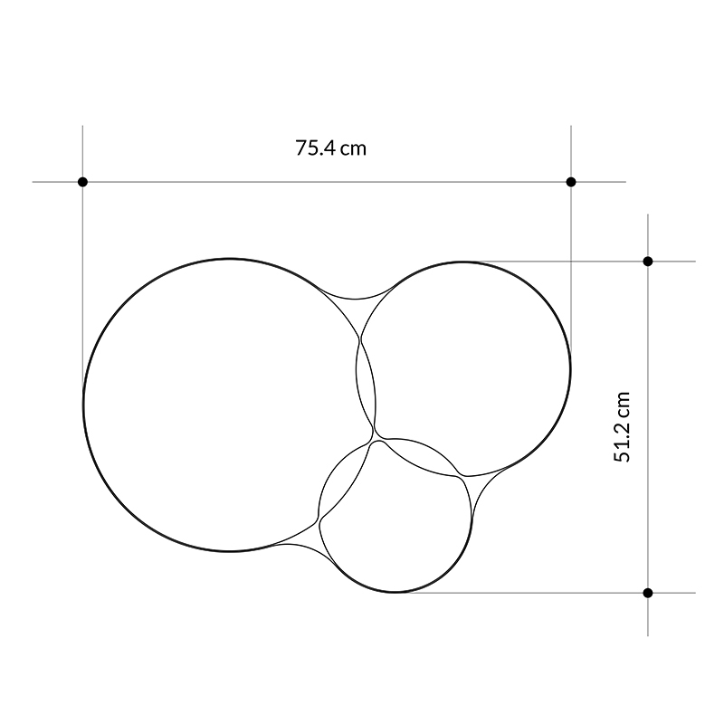 Καθρέπτης τοίχου χρώμα μαύρο 5