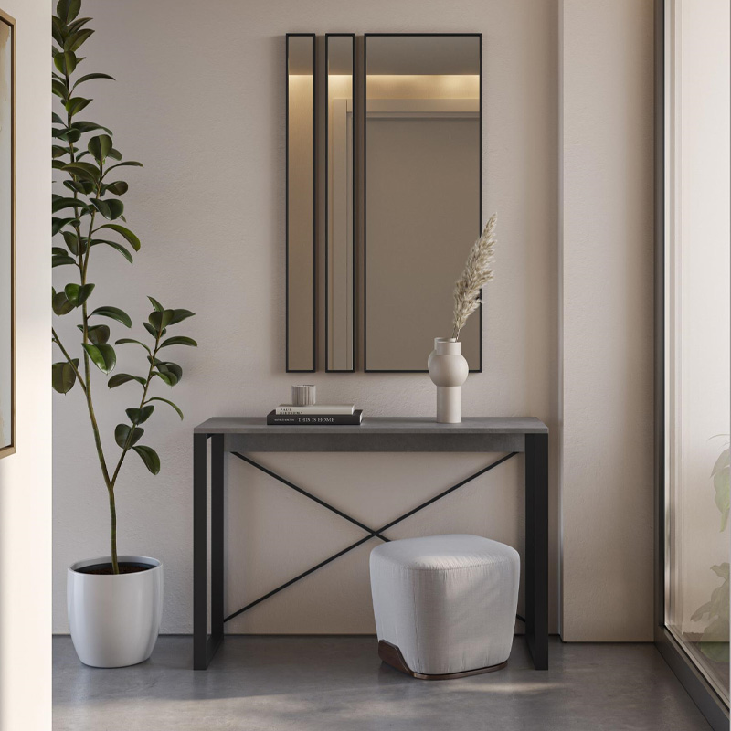 Κονσόλα χρώμα γκρι ρετρό - μαύρο 4